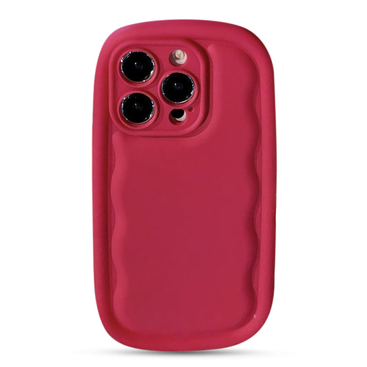 Luxury wave candy liquid silicone phone case  Shockproof bumper for iPhone 15-11